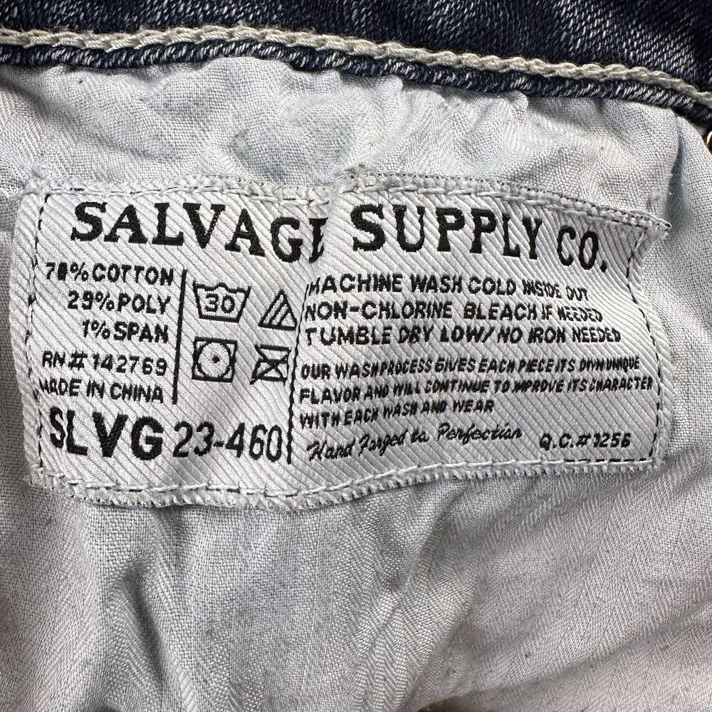 Buckle Salvage Jeans Men’s -31 S- Denim Blue Mayhem Regular Bootcut Distressed - Picture 16 of 16